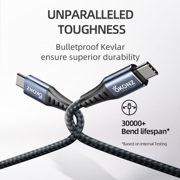 Kevlar 100W USB-C To USB-C Cable
